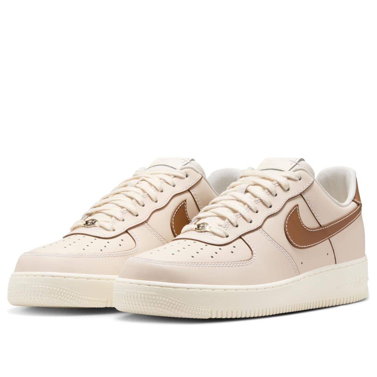 Nike Air Force 1 '07 'Pearl White Pale Ivory Sail Light British Tan' IB8865-221 - 3