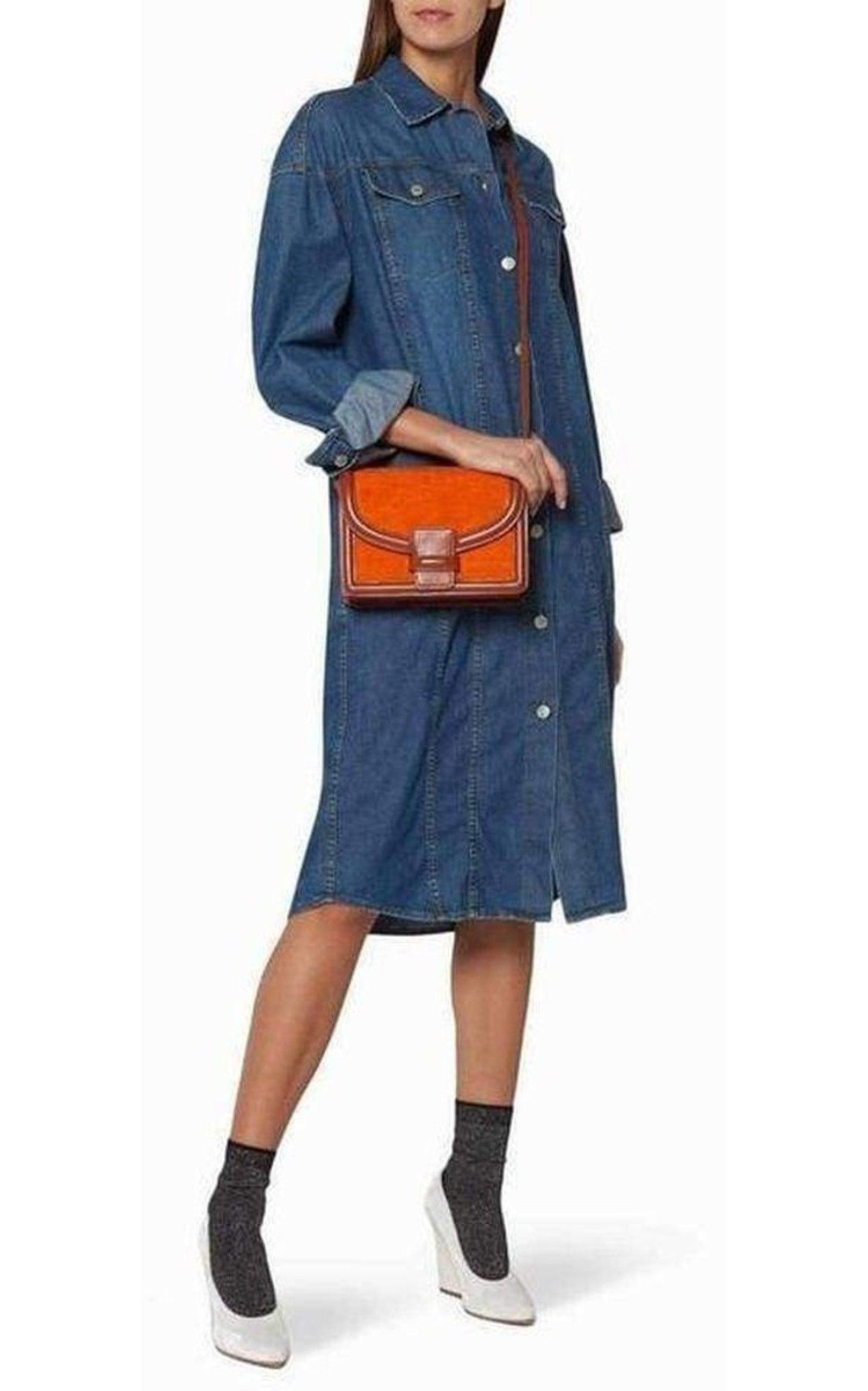 Doralie Blue Denim Shirt Dress - 2