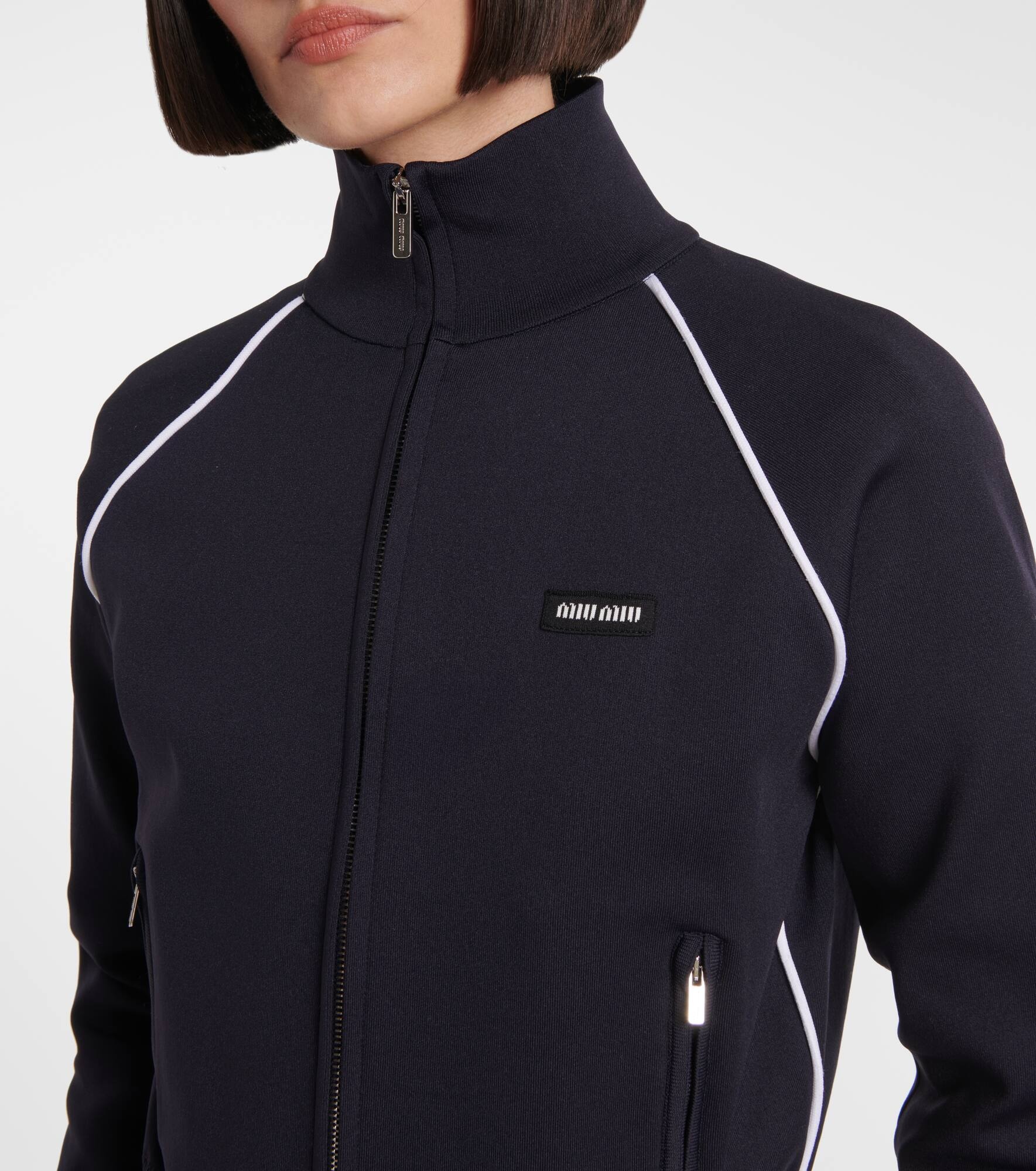Logo zip-up sweatshirt - 4