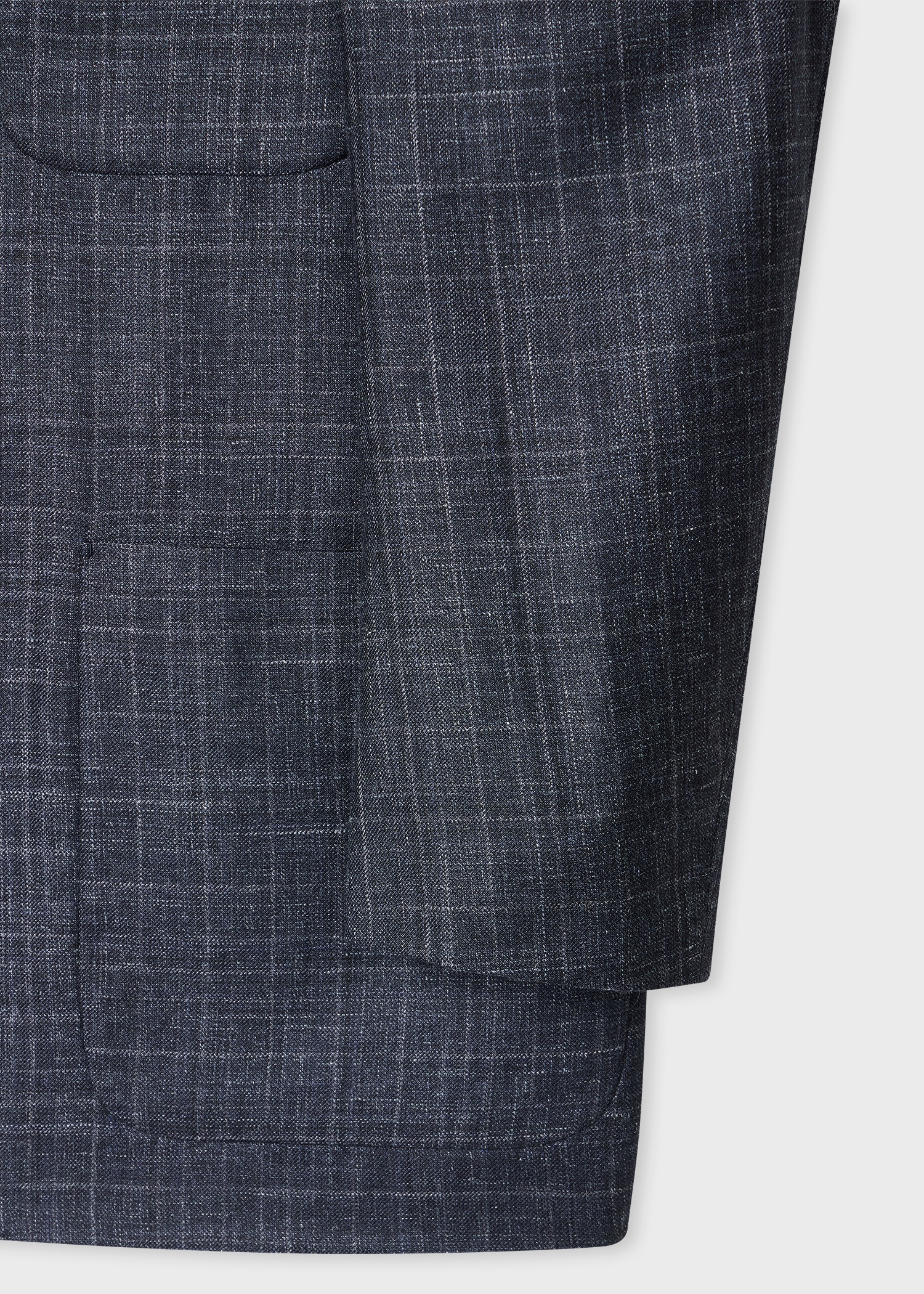 Navy Wool-Silk Work Jacket - 3