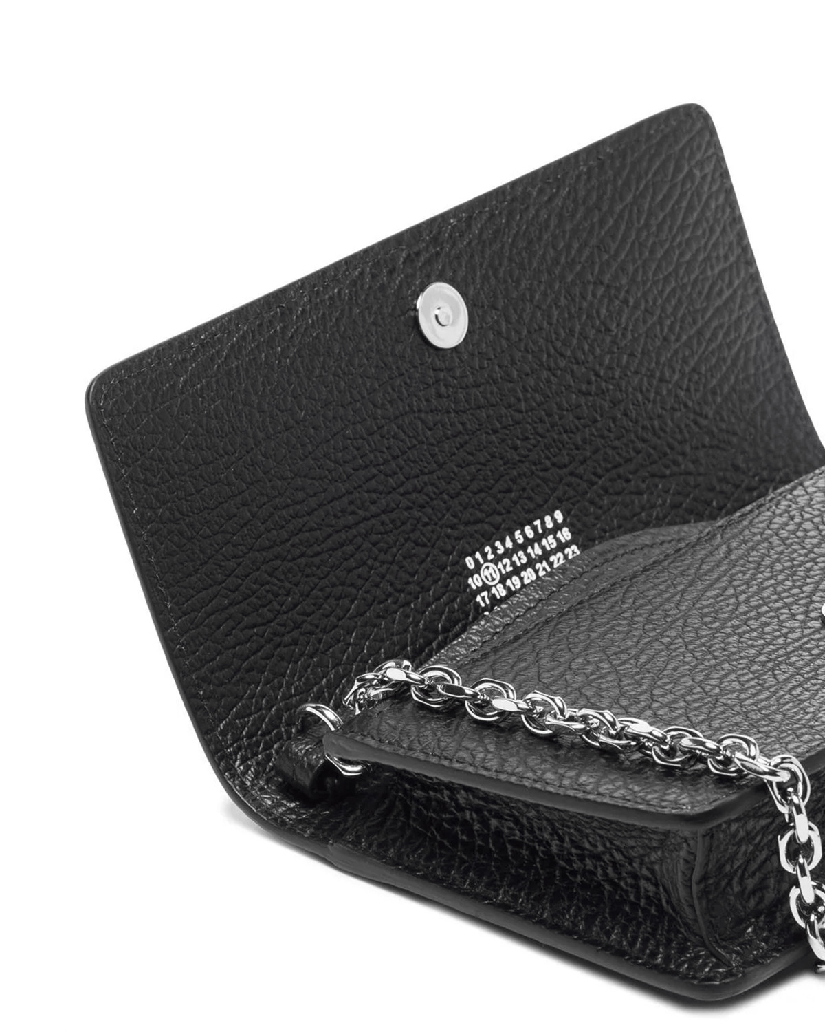 Four Stitches Chain Wallet Black - 3