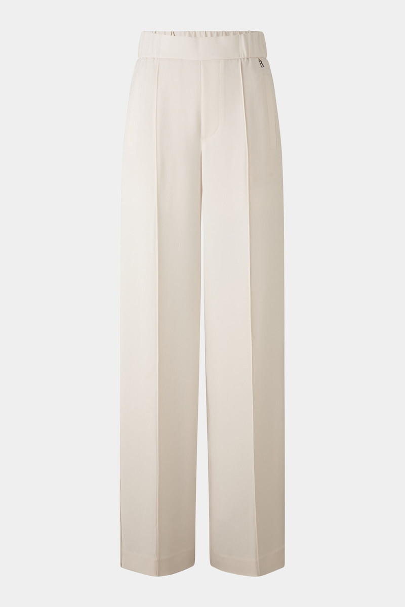 Suzy crepe marlene trousers in Cream 1