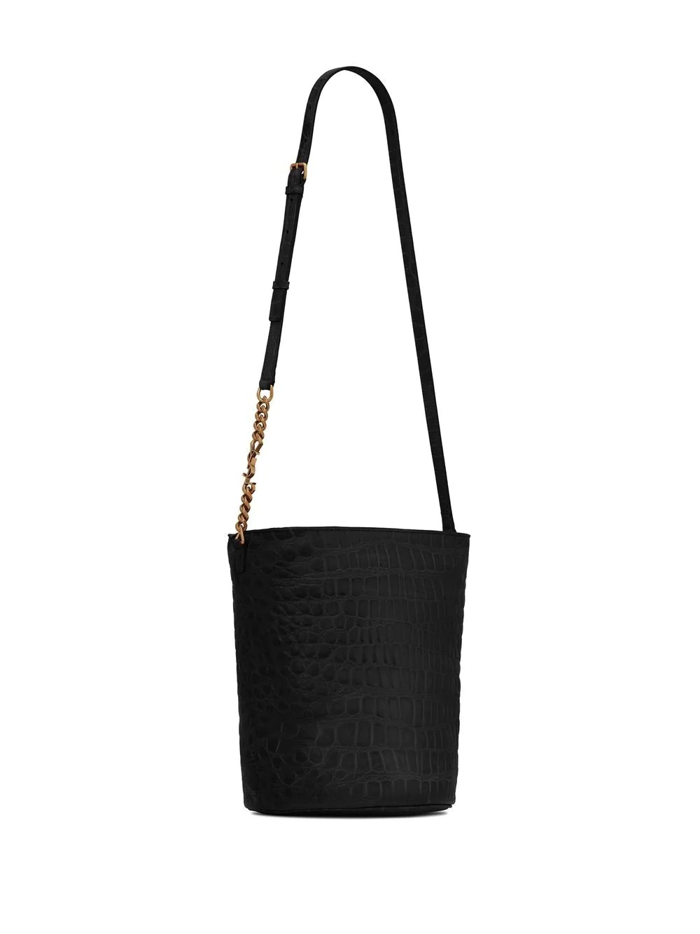 crocodile-effect bucket bag - 4