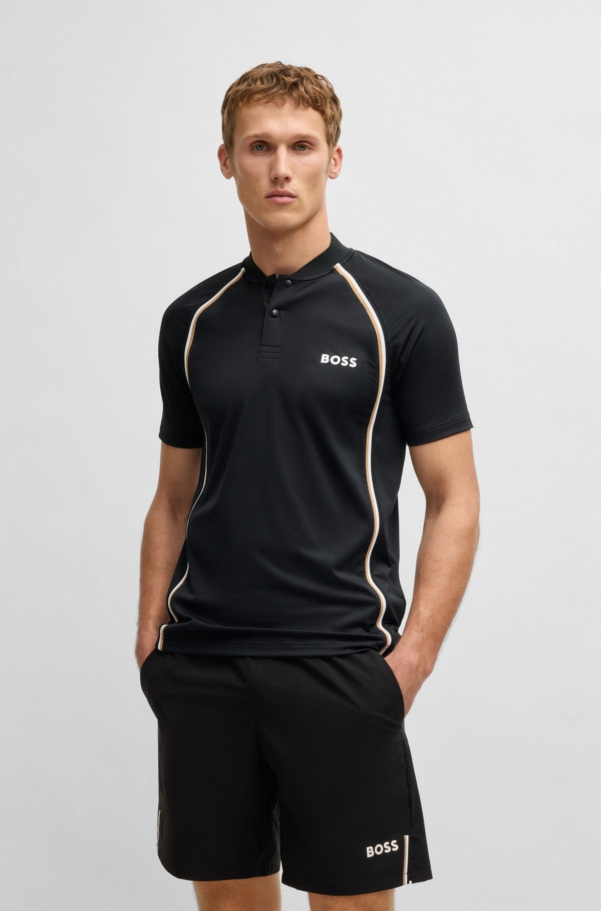 ACTIVE SLIM-FIT POLO SHIRT IN SUPER-STRETCH MESH - 2