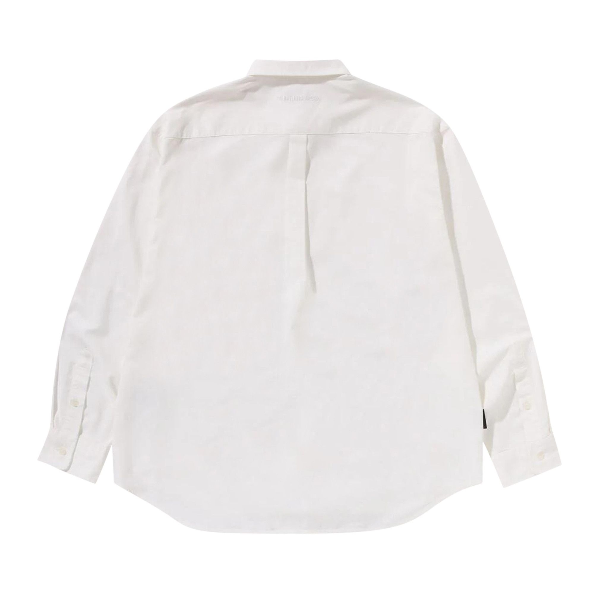 BAPE One Point Oxford Long-Sleeve Shirt 'White' - 2