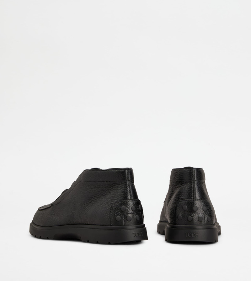 Tod's DESERT BOOTS IN LEATHER - BLACK outlook