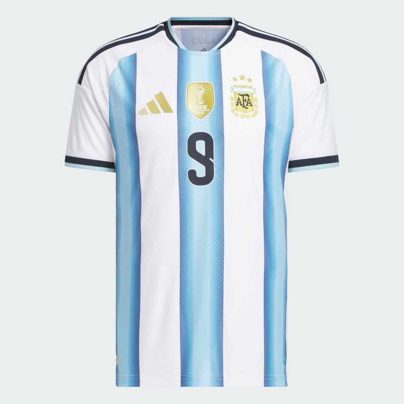 Argentina 26 Home Alvarez Authentic Jersey 1