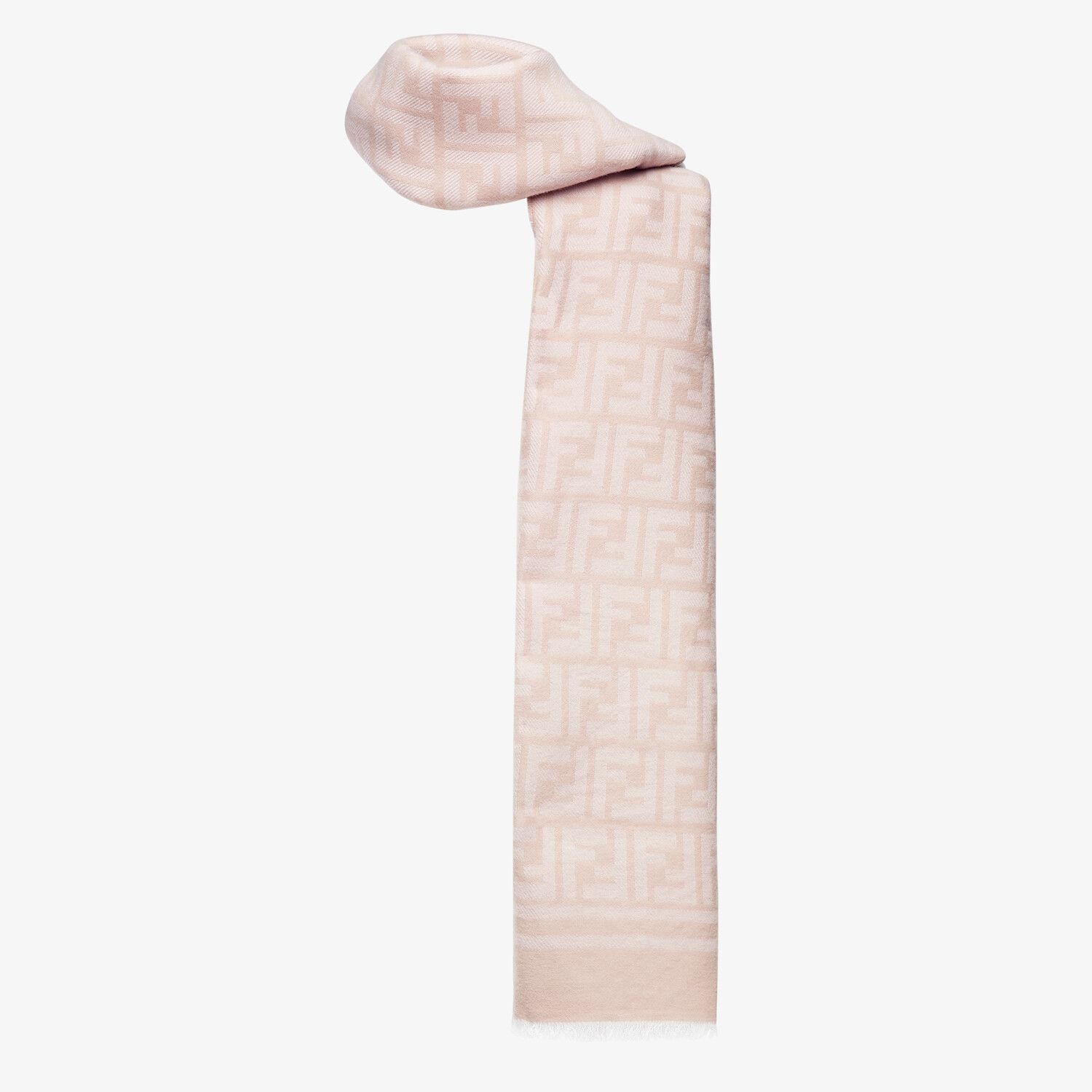 Pink wool and silk scarf - 2