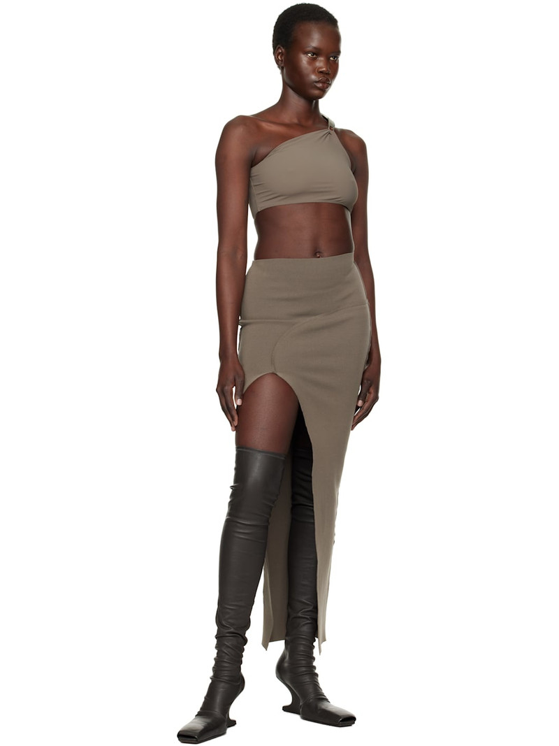 Rick Owens Gray Hollywood Hydra Bikini Top outlook