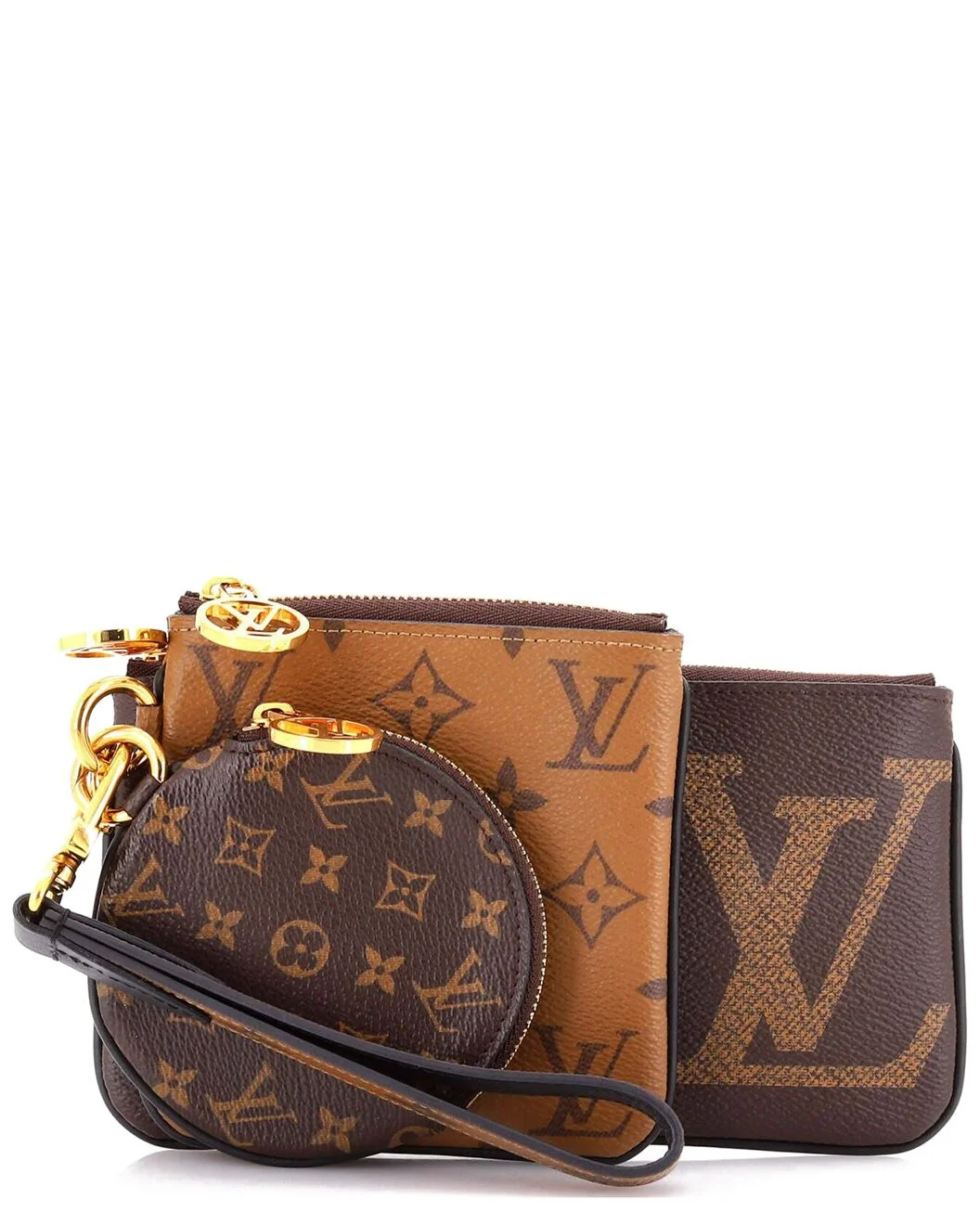 Louis Vuitton Brown Reverse Monogram Giant Trio Pouch Set (Authentic Pre-
Loved) - 1