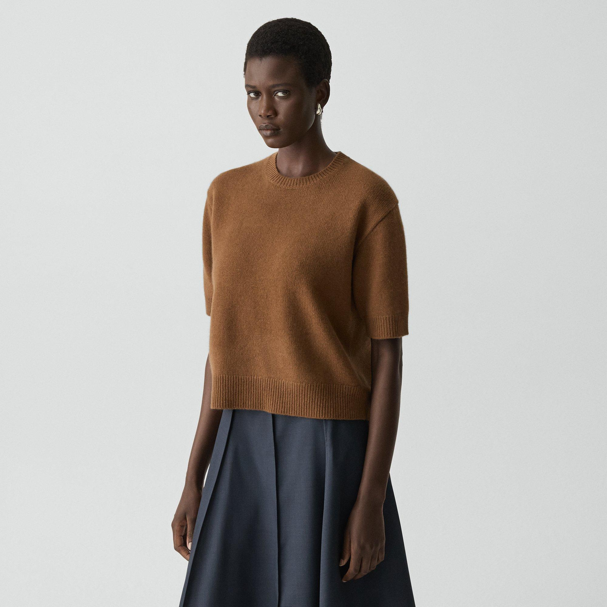 Cropped Tee in Cashmere - 3