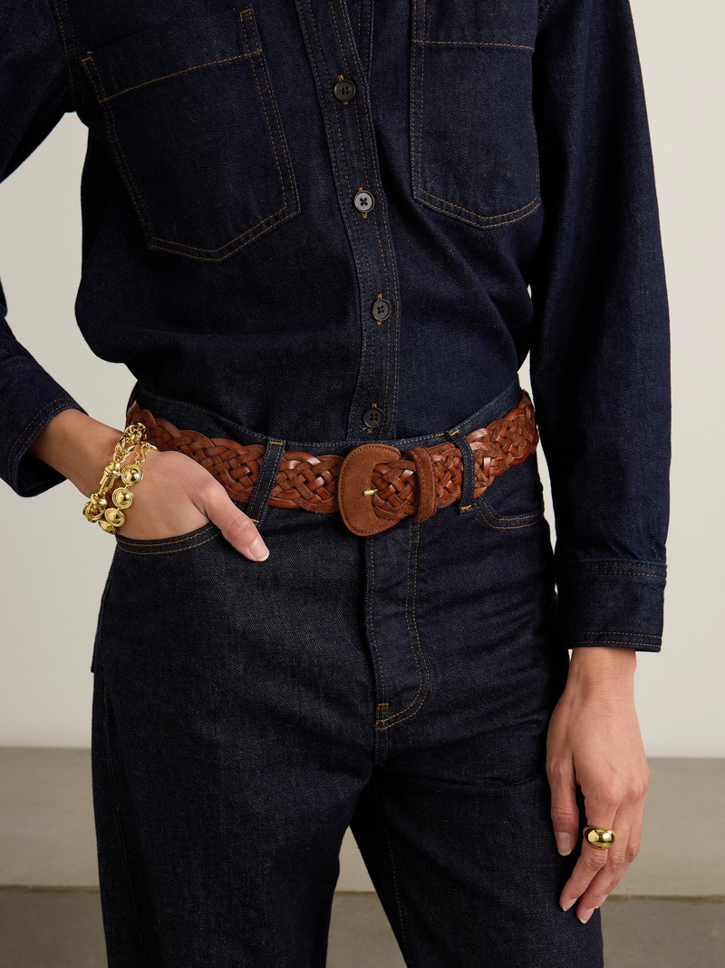 Anderson's Leather And Suede Woven Waist Belt outlook