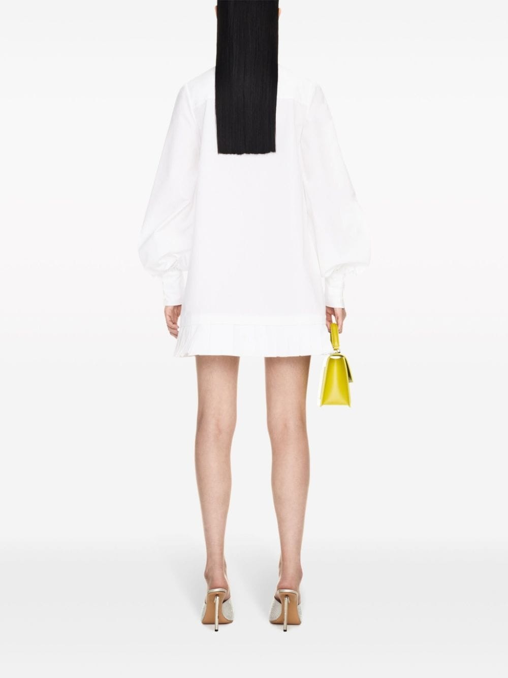 poplin pleated shirt dress - 4