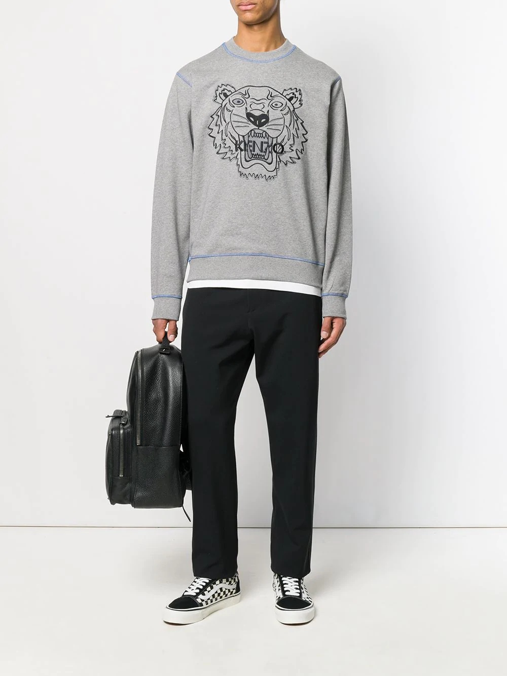 embroidered tiger sweatshirt - 2