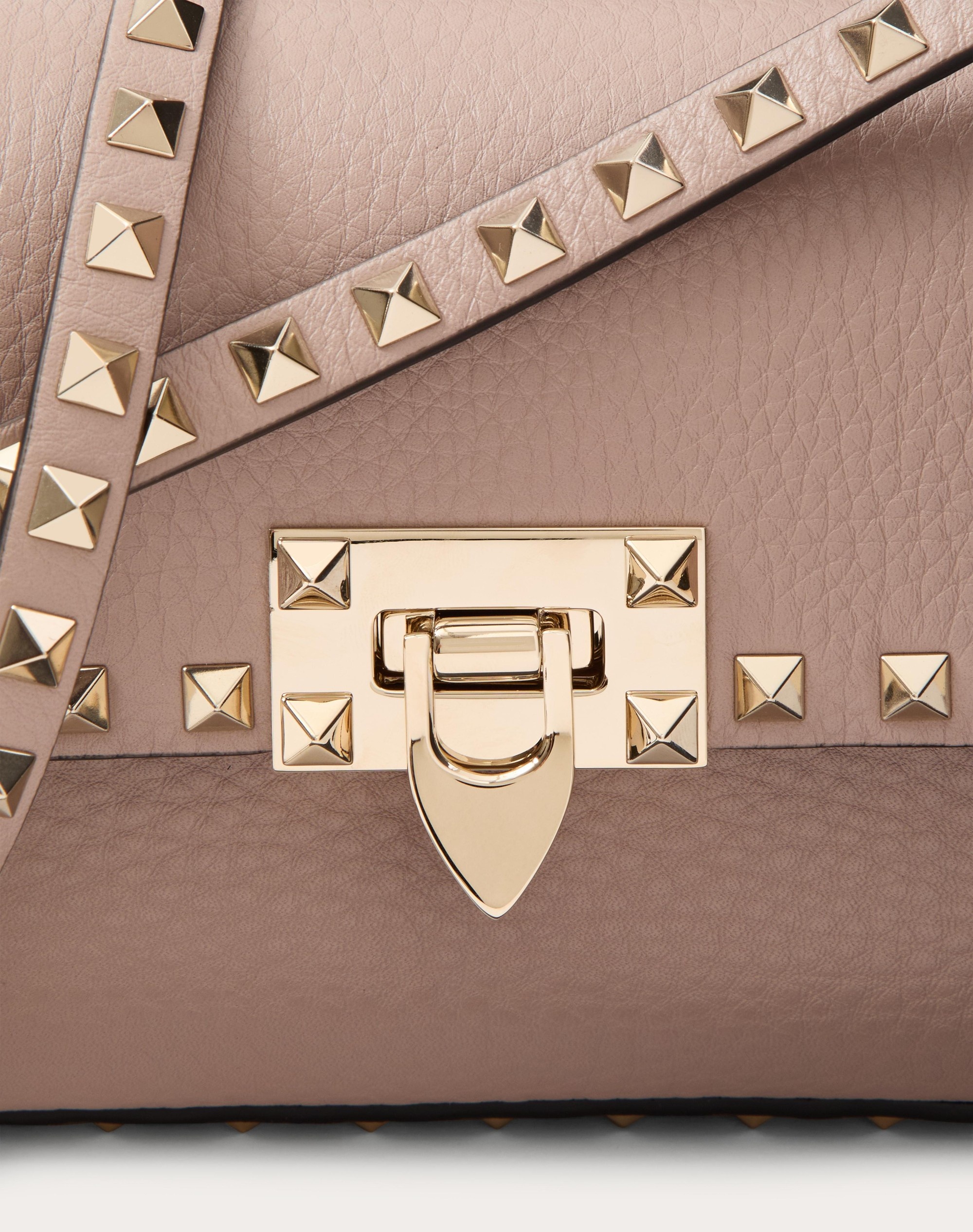 VALENTINO GARAVANI ROCKSTUD GRAINY CALFSKIN SHOULDER BAG 8