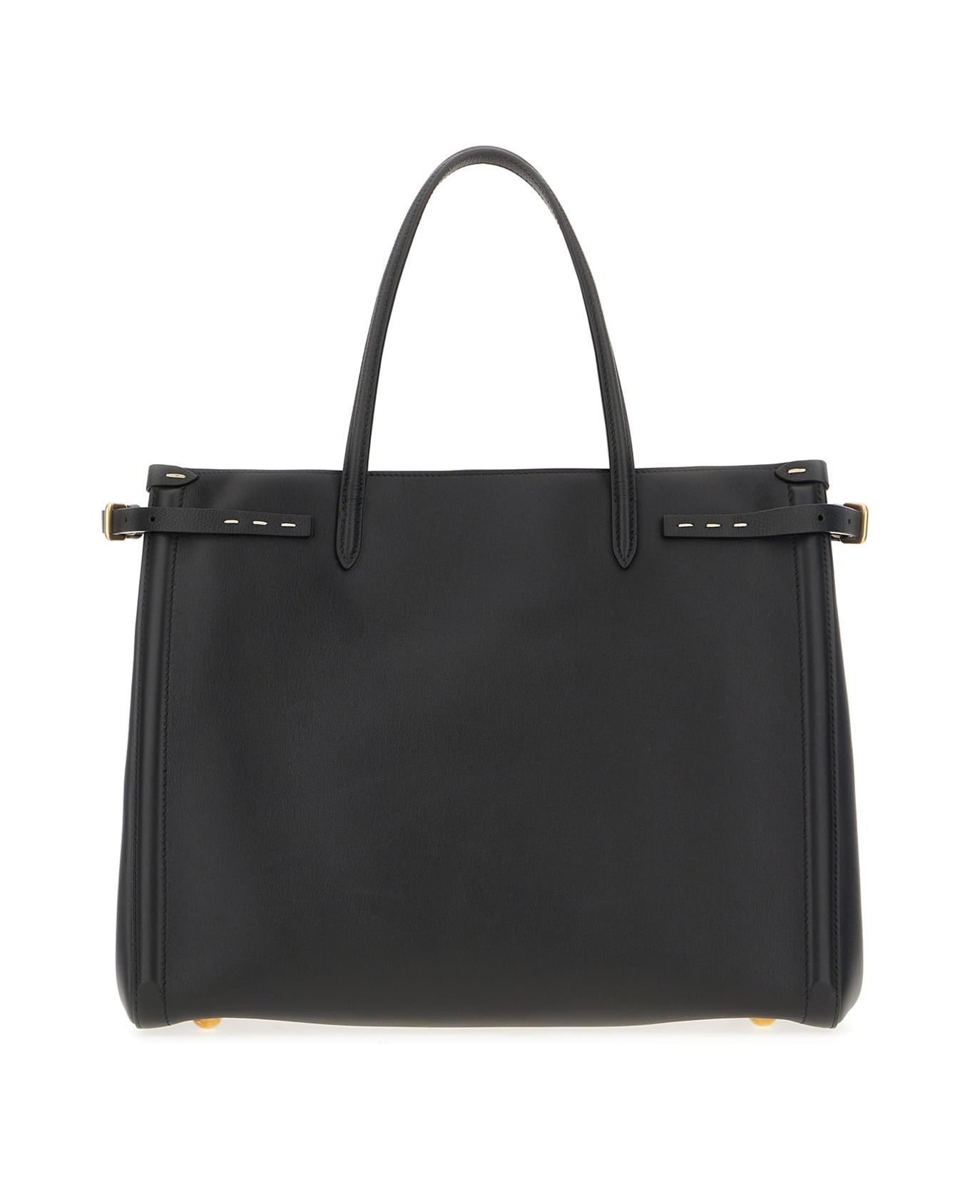 Black Leather Handbag - 3