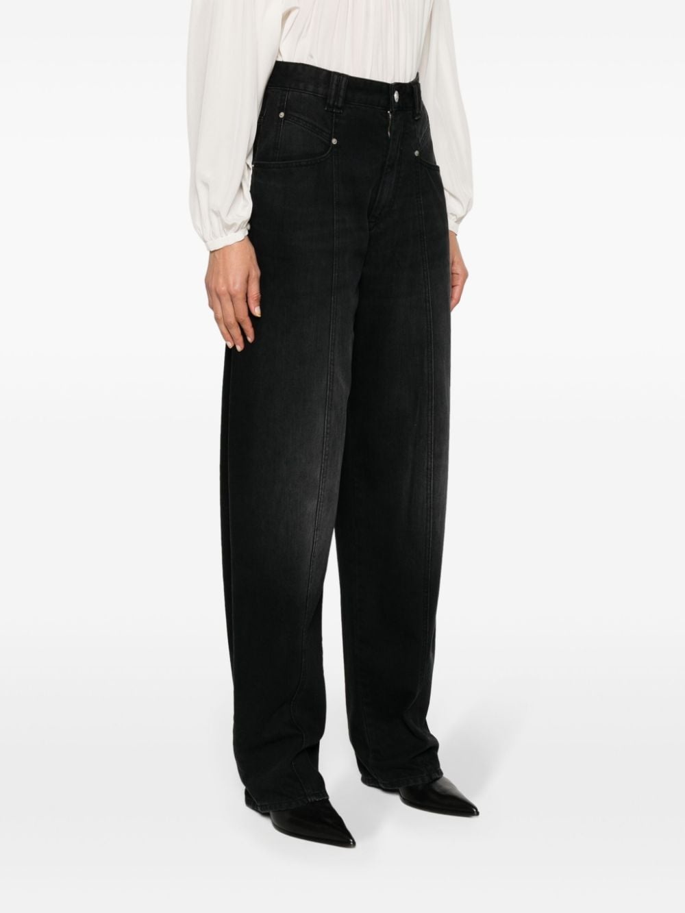 Vetan high-rise wide-leg jeans - 3