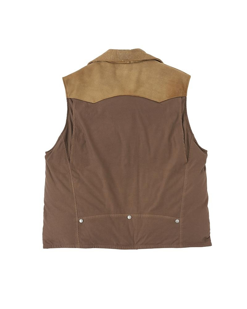 visvim STRABLER DOWN VEST BROWN outlook