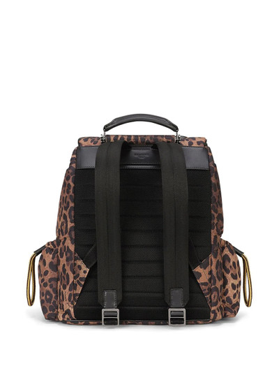 Dolce & Gabbana leopard-print backpack outlook