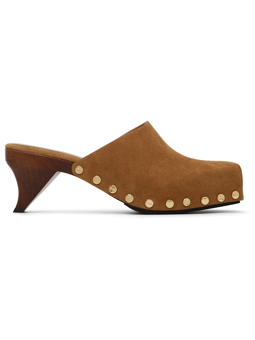 Brown June Sabot Mule Heels - 1