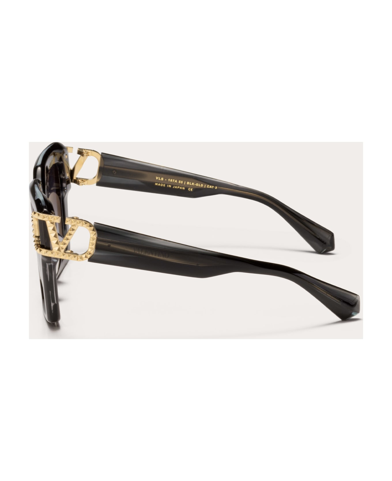 Uno - Black Swirl / Gold Sunglasses - 3
