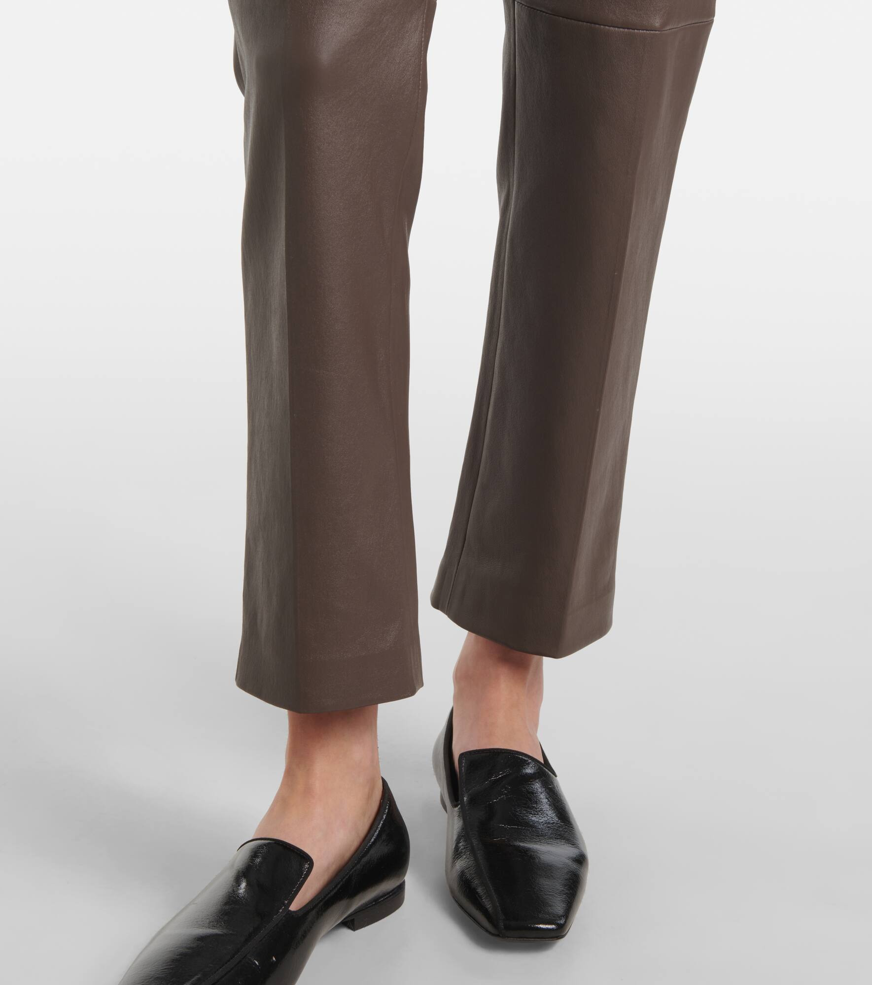 Coleman leather slim pants - 5