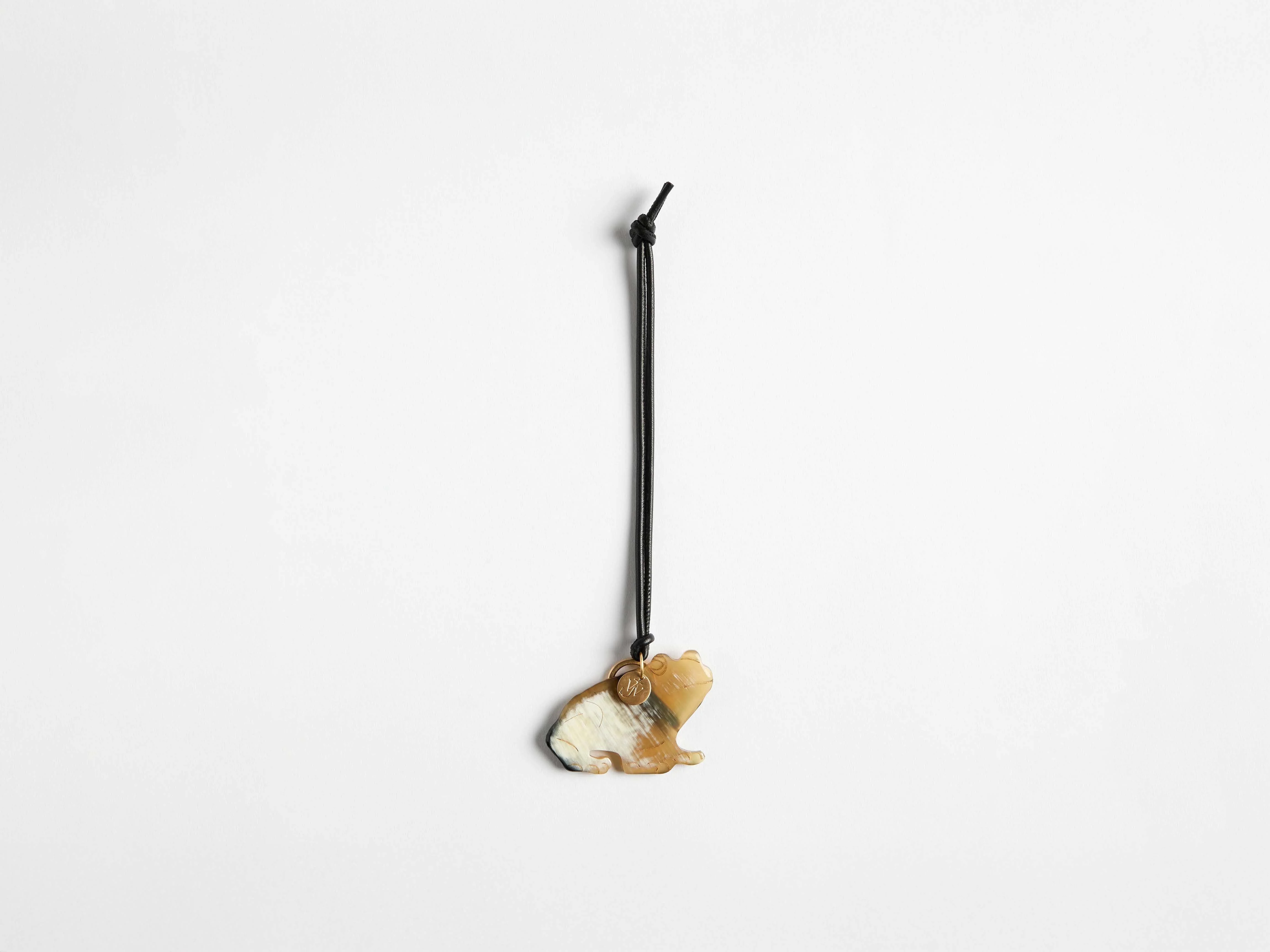 HORN-CRAFTED FROG CHARM - 1