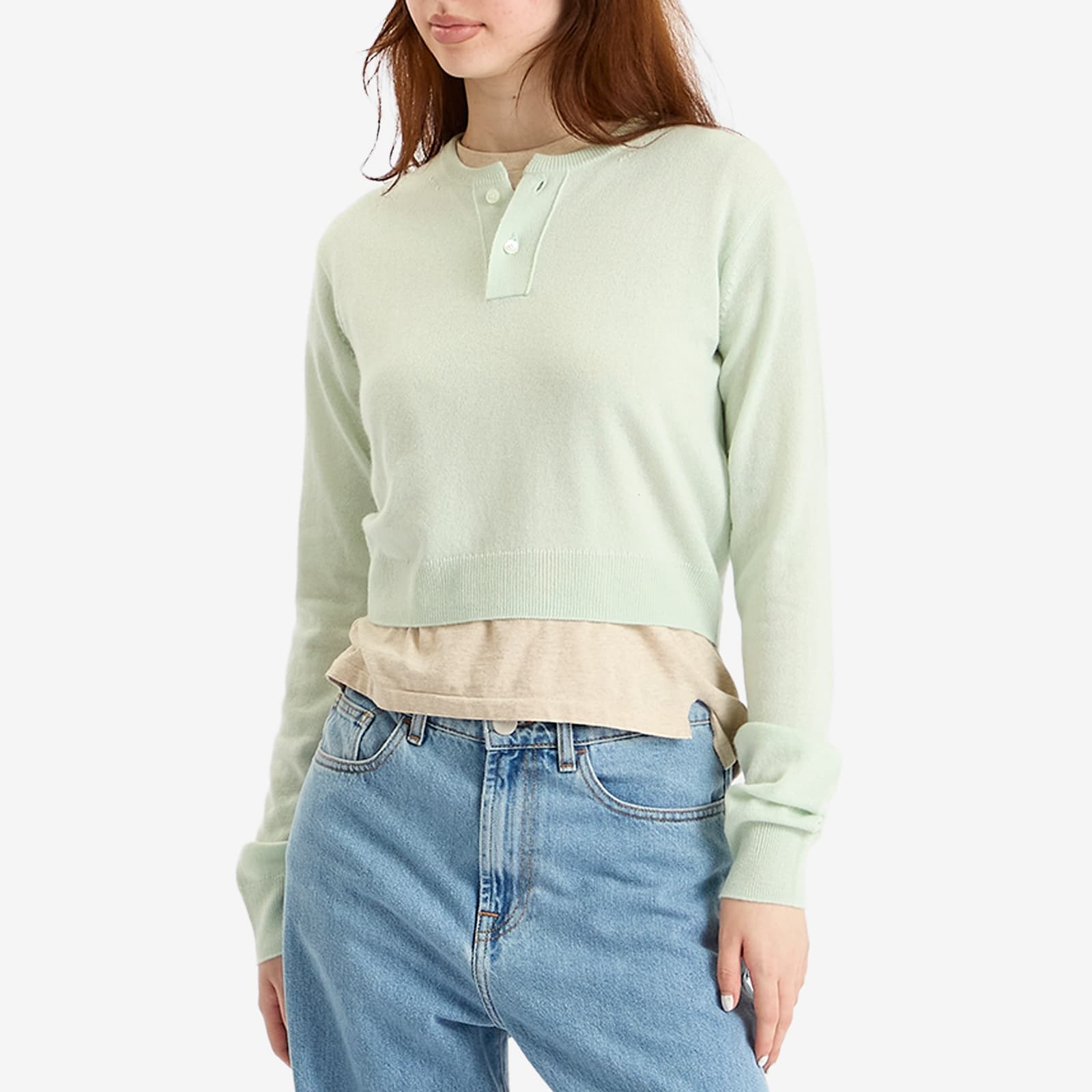 Auralee Cashmere Silk Knit Pullover - 2