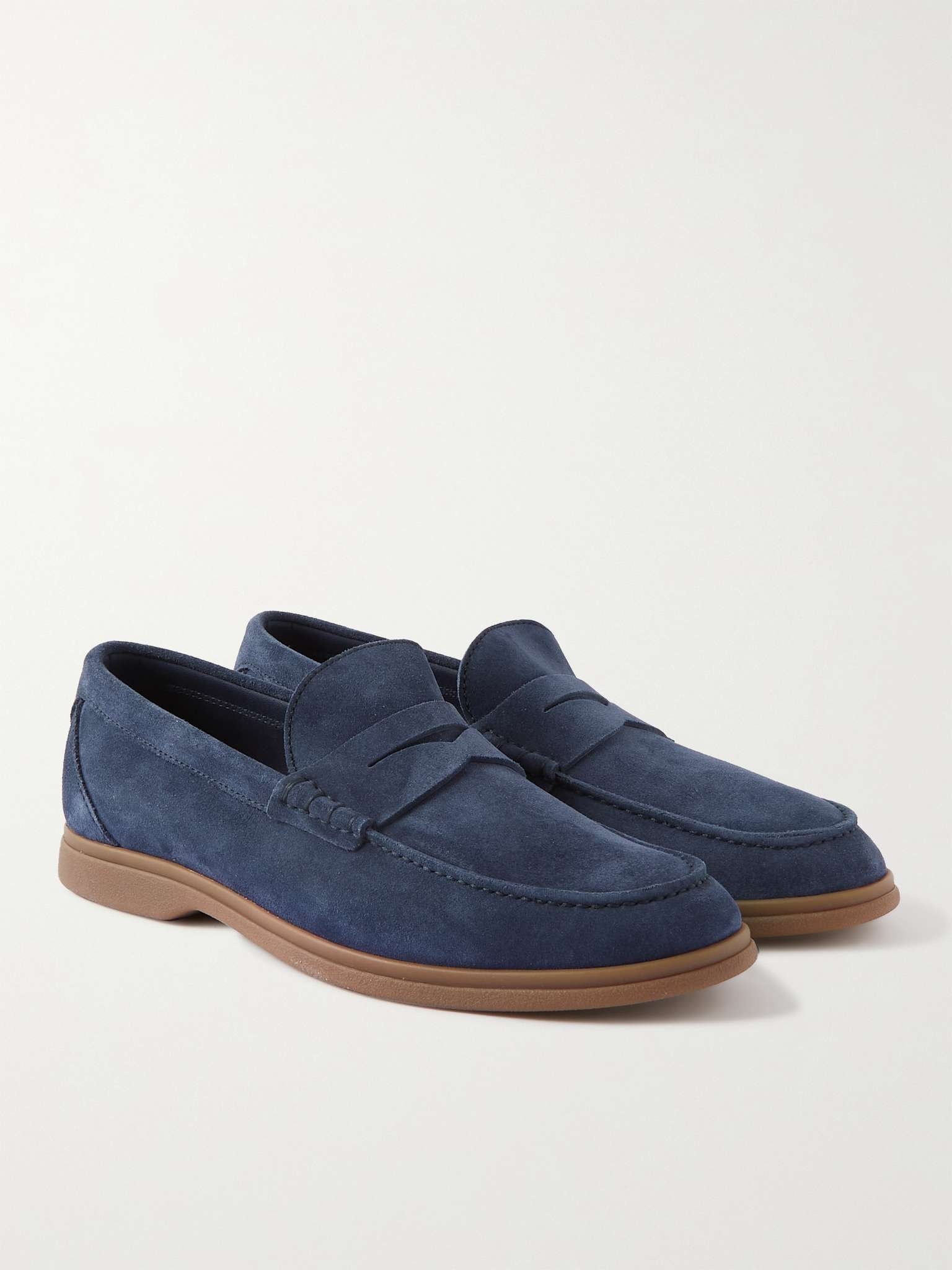 Suede Penny Loafers - 4