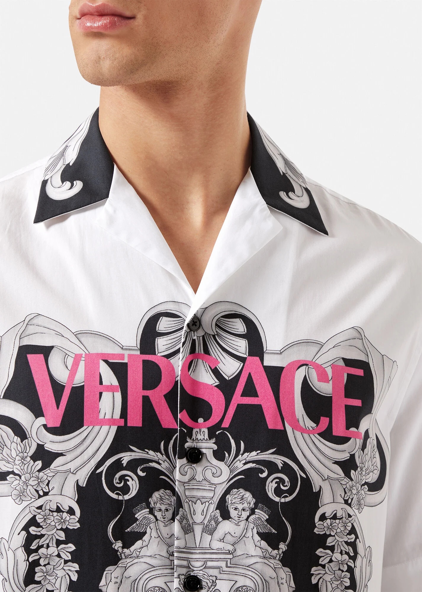 Silver Baroque Logo Shirt - 5