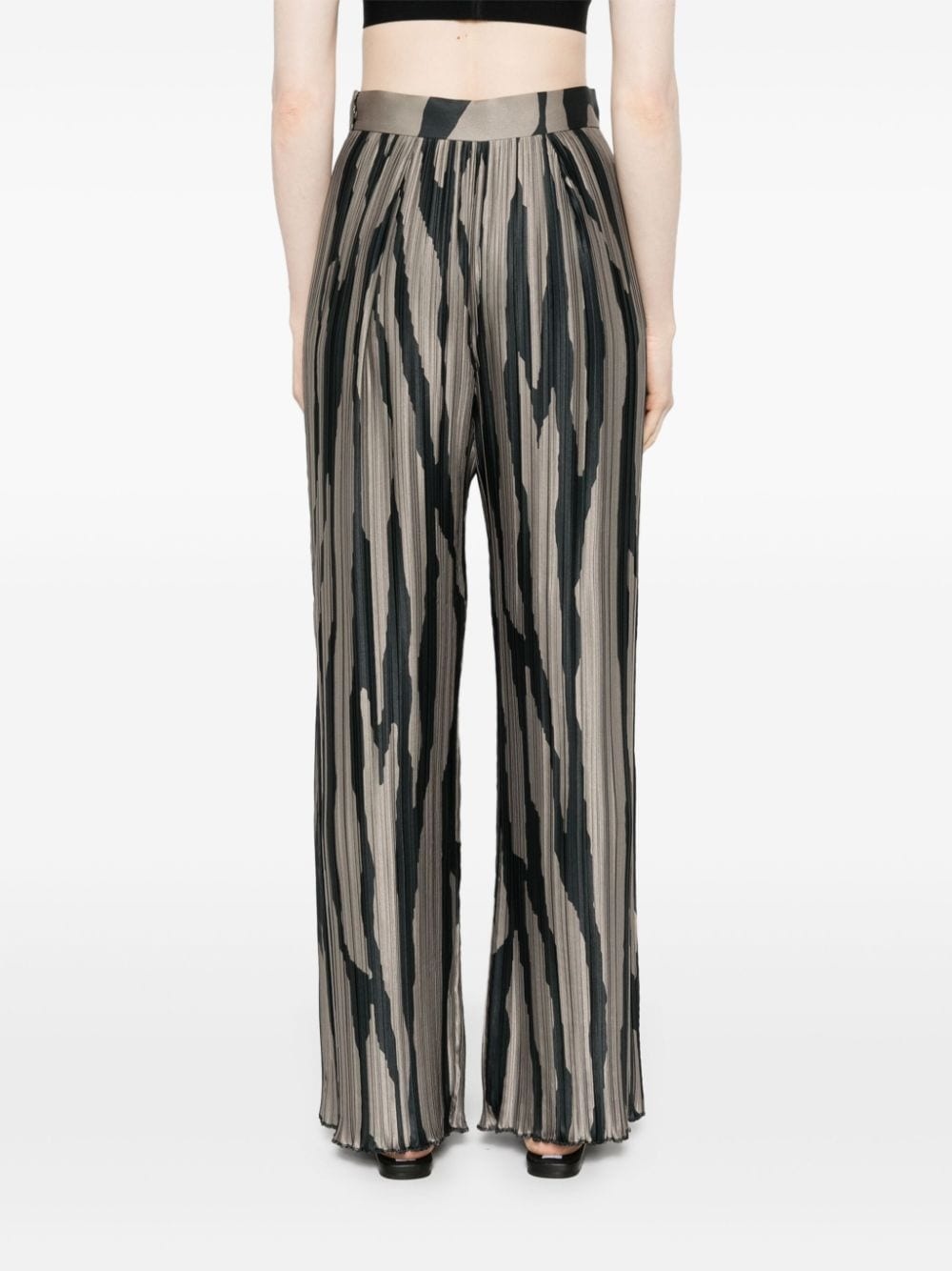 abstract-print trousers - 4