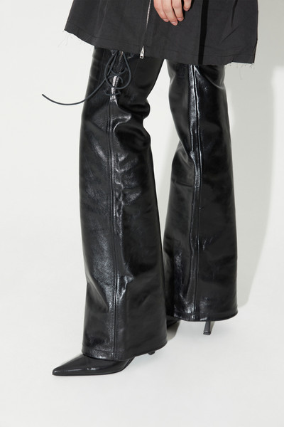 Our Legacy Short Chaps Black Leather outlook