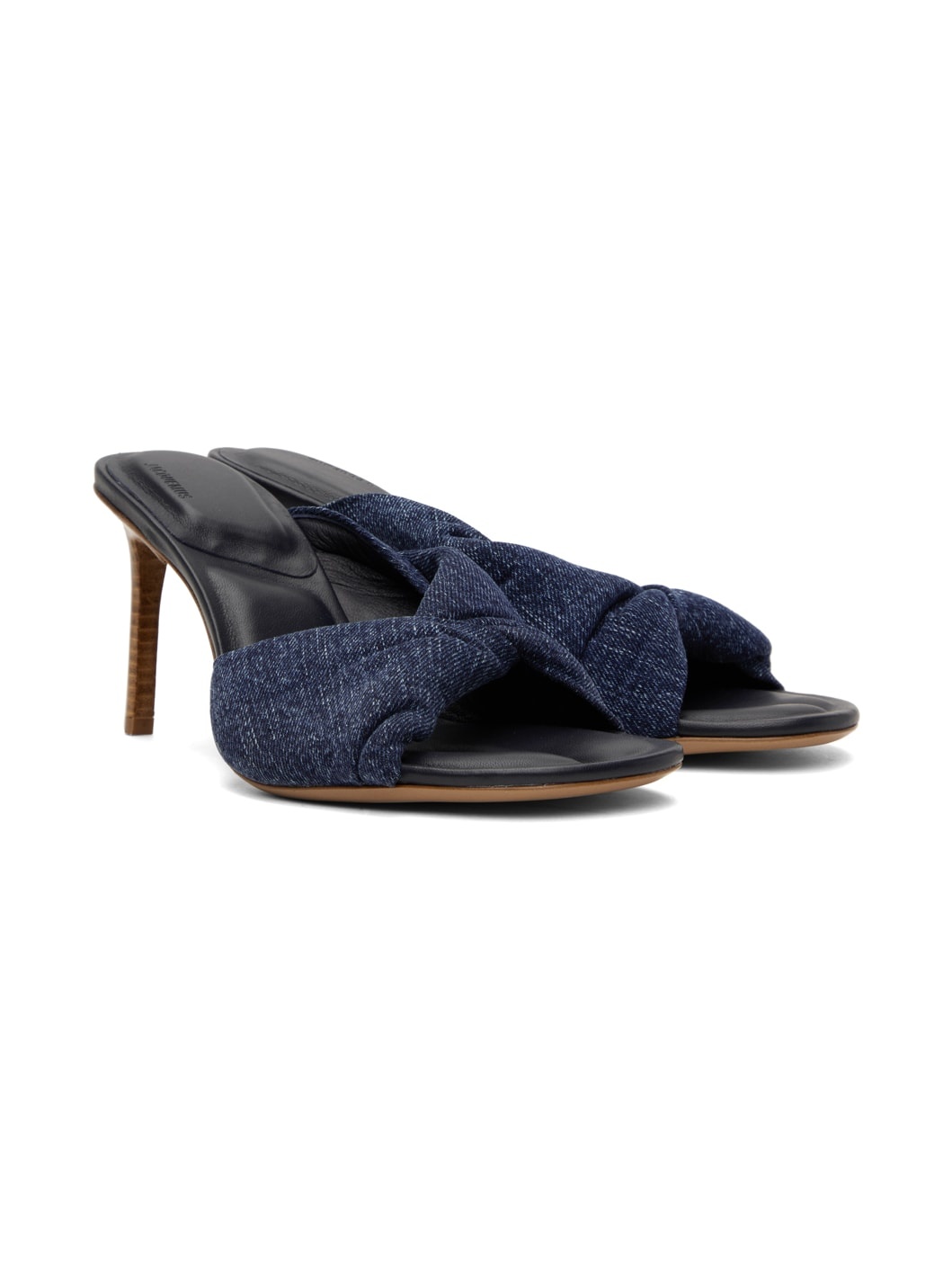 Blue Le Raphia 'Les Mules Bagnu' Heeled Sandals - 4