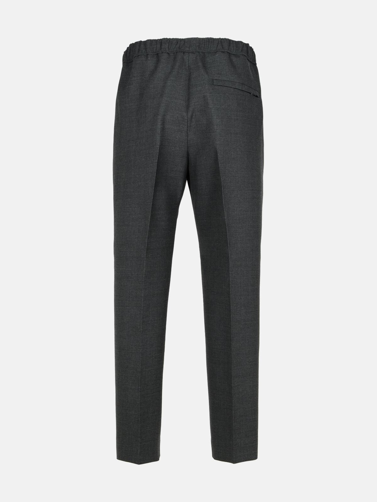 GREY WOOL TROUSERS - 3