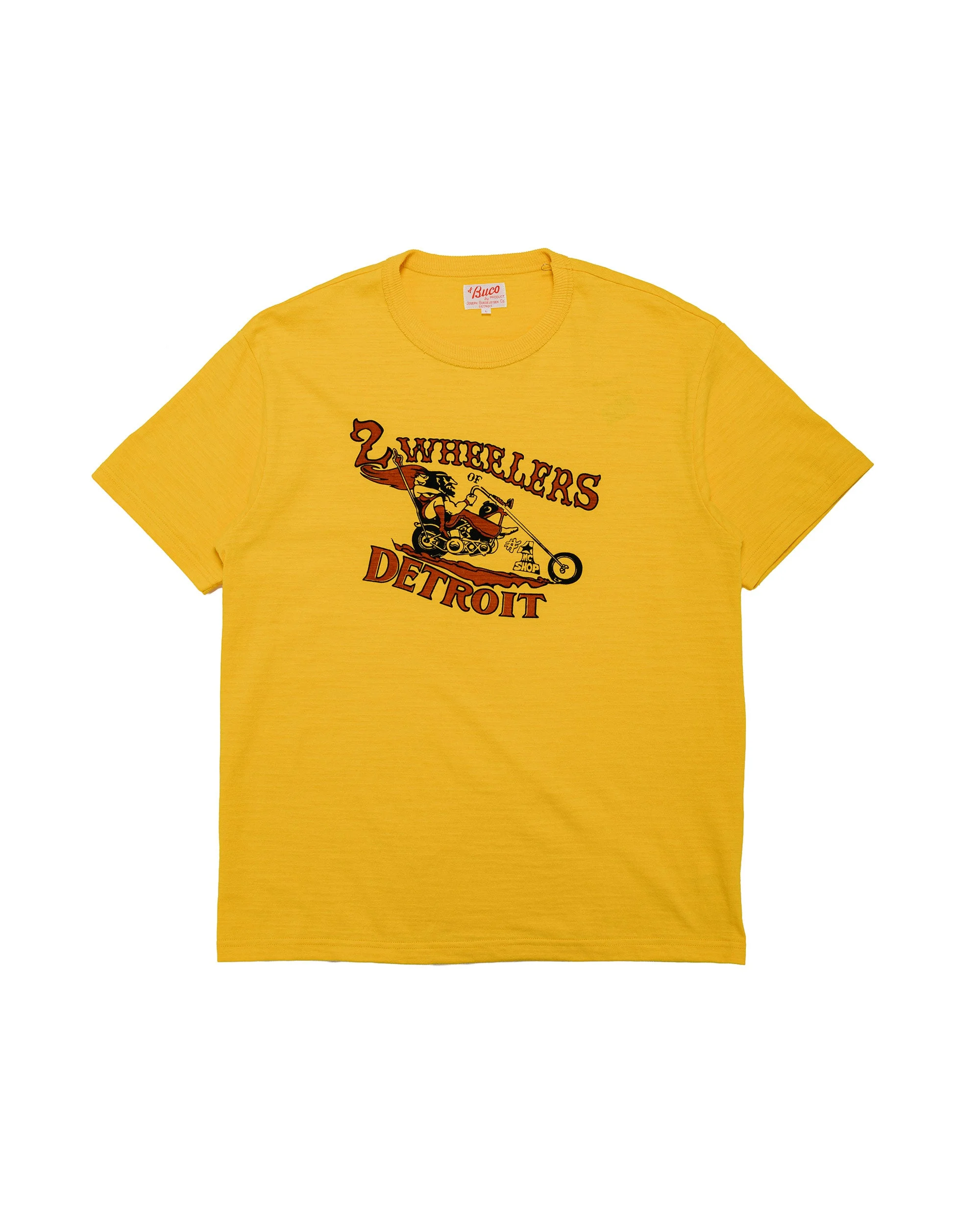 BC26009 Athletic T-Shirt / 2-Wheelers of Detroit Yellow - 1
