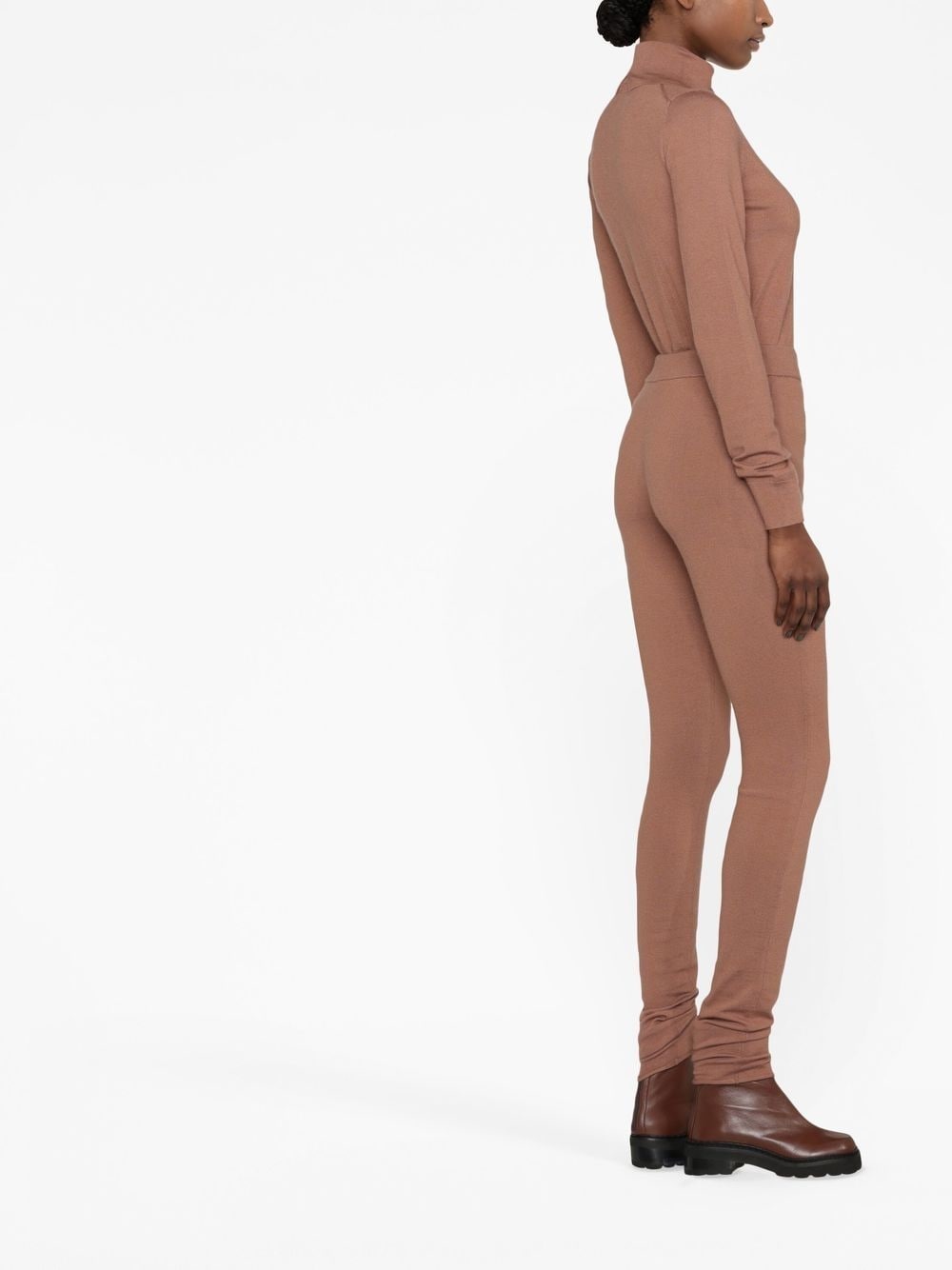 slim-cut rolled-cuff leggings - 3