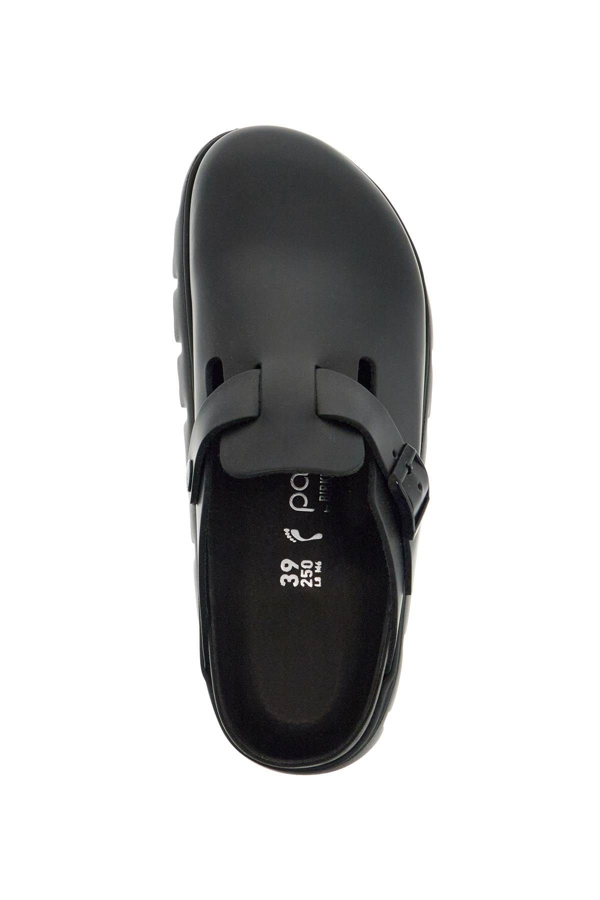 BOSTON CHUNKY SLIPPER IN BLACK NATURAL LEATHER WITH SERRATED SOLE - 3