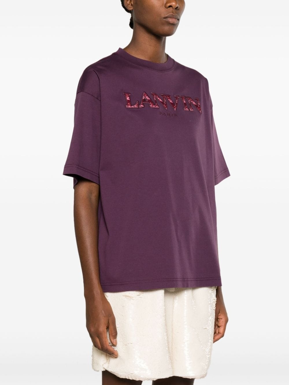 logo-appliquÃ© cotton T-shirt - 3