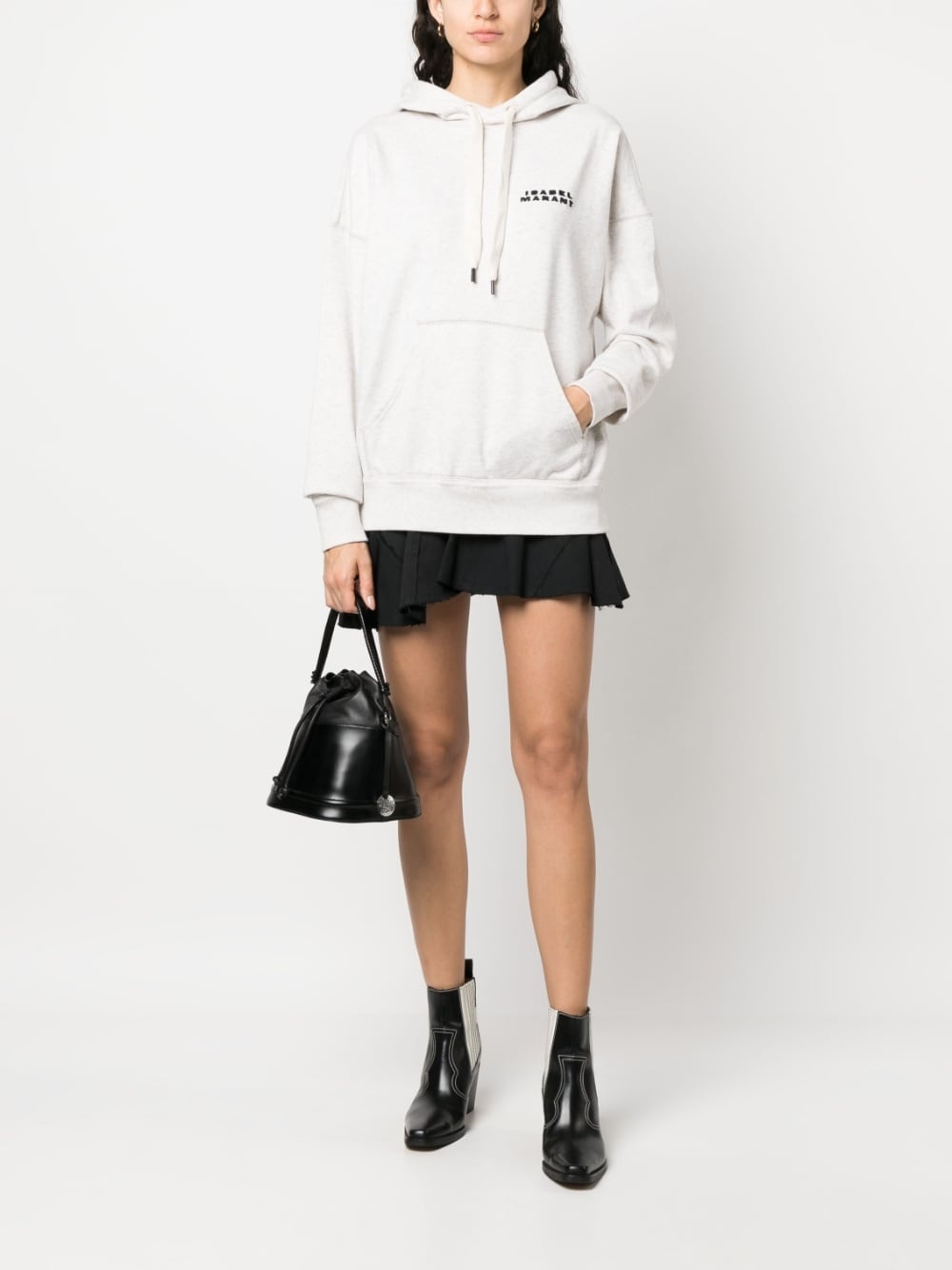 logo-print hoodie - 2