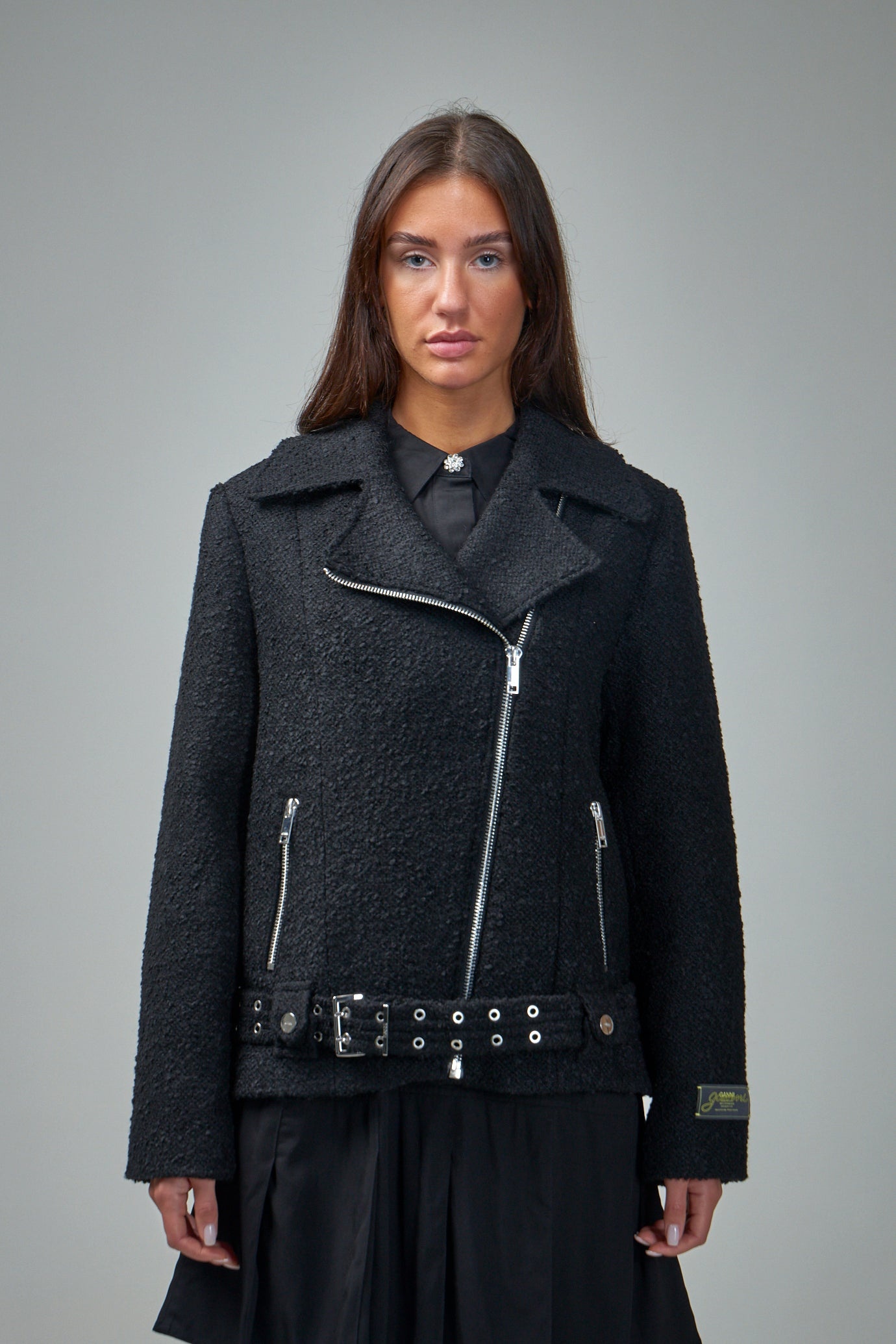 Textured Boucle Wool Jacket - 1