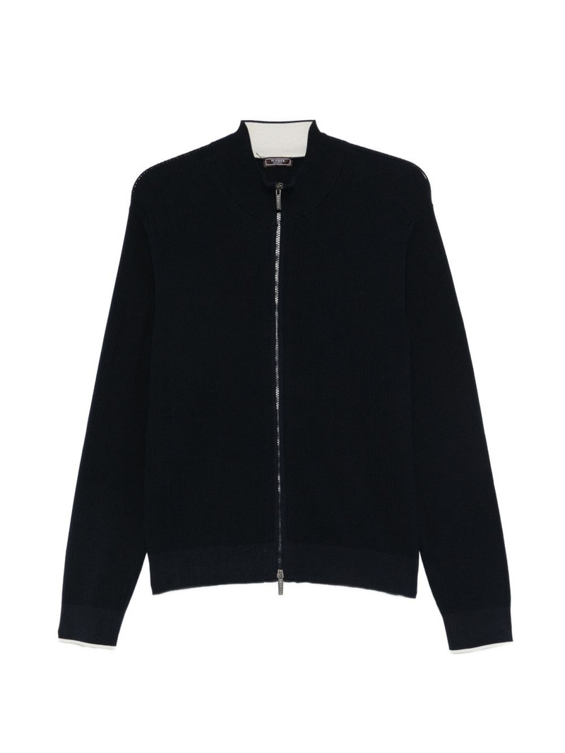 zip ribbed knitwear 1