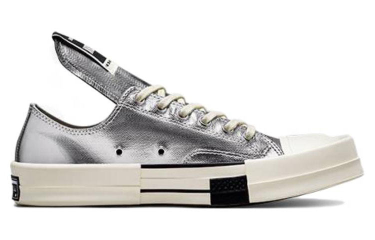 Converse Rick Owens x TURBODRK Chuck 70 Low 'Silver Lacquer' A01292C - 2