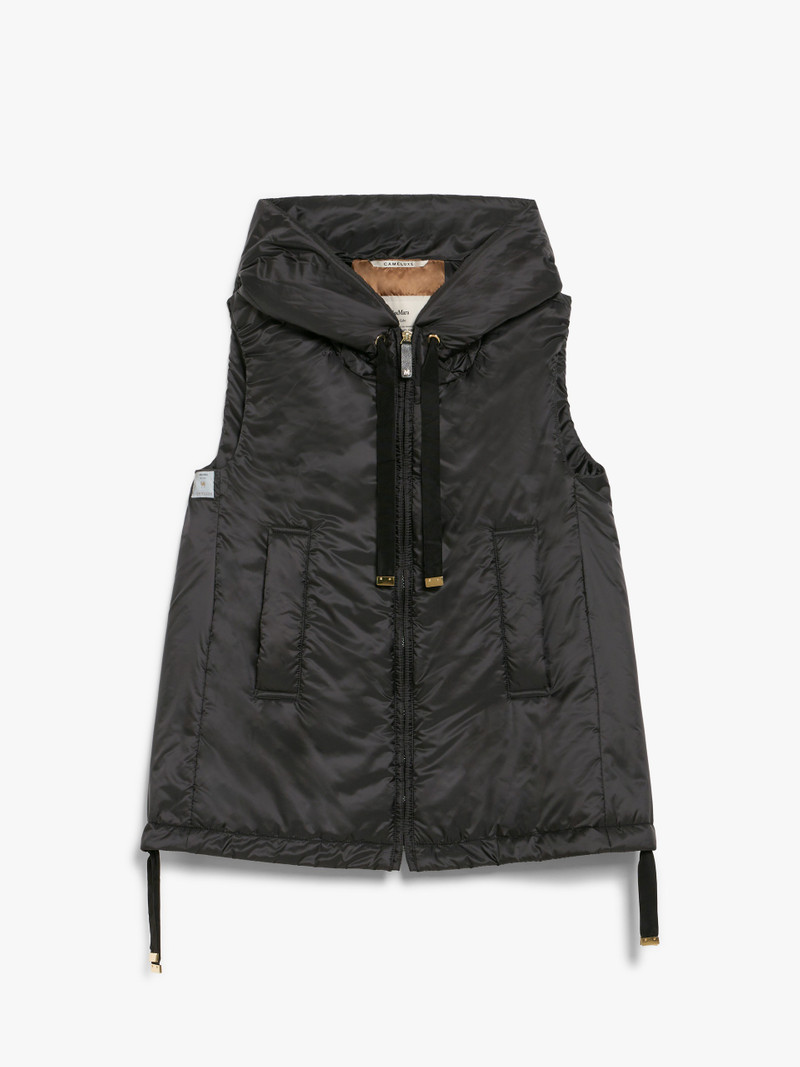 GREENGO Water-repellent canvas hooded gilet 1