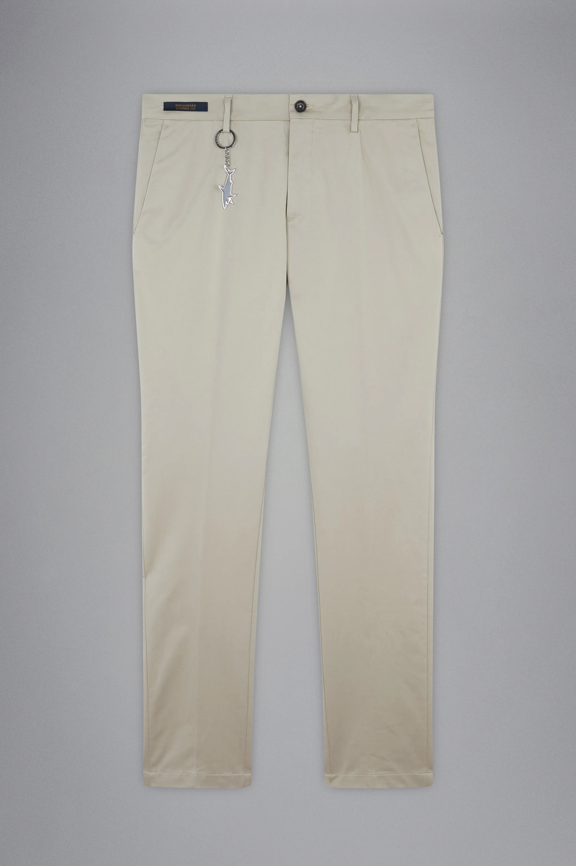 COTTON STRETCH CHINO TROUSERS - 1