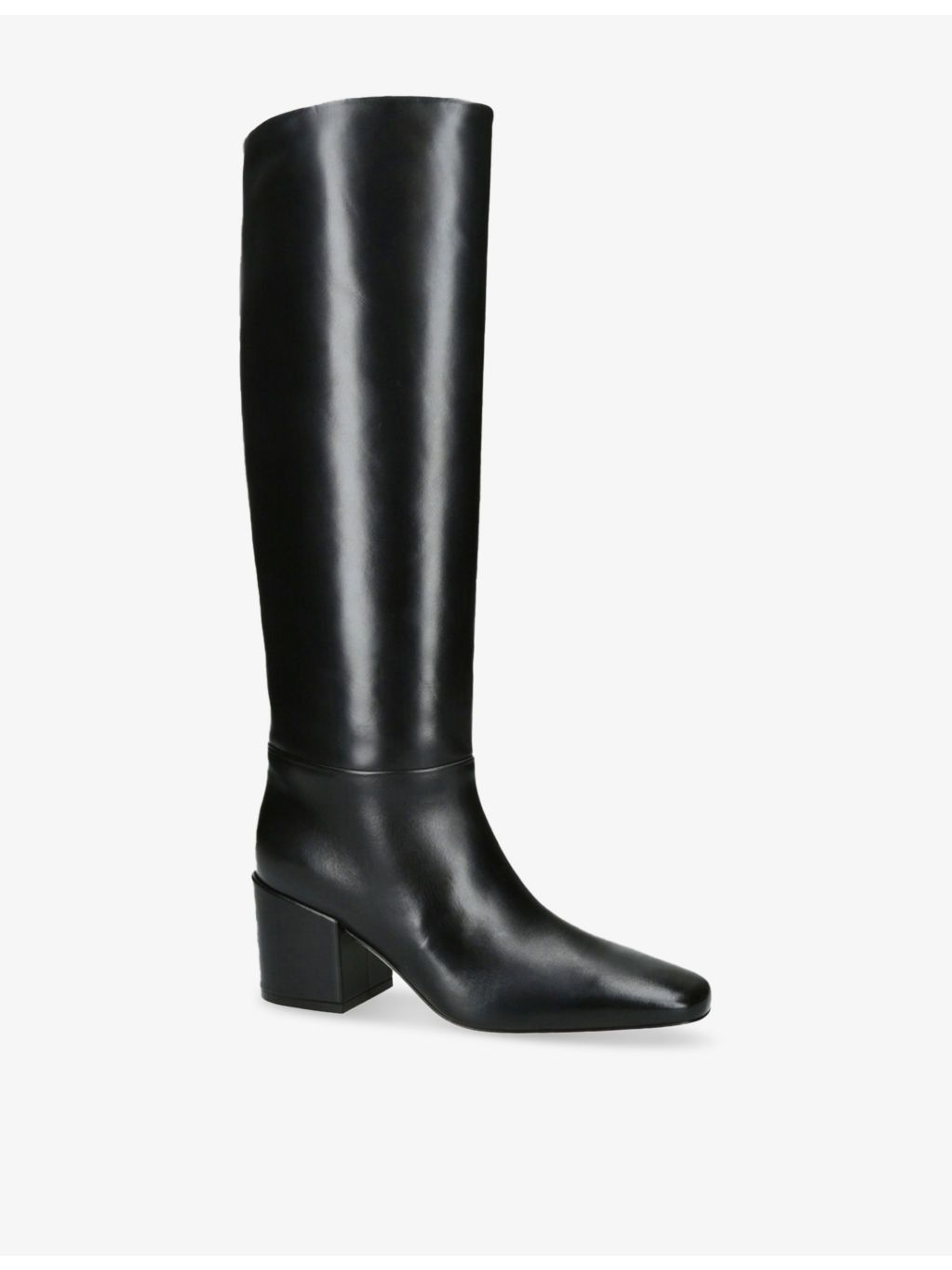 Alma 70 Leather Block-Heel Knee-High Boots - 2