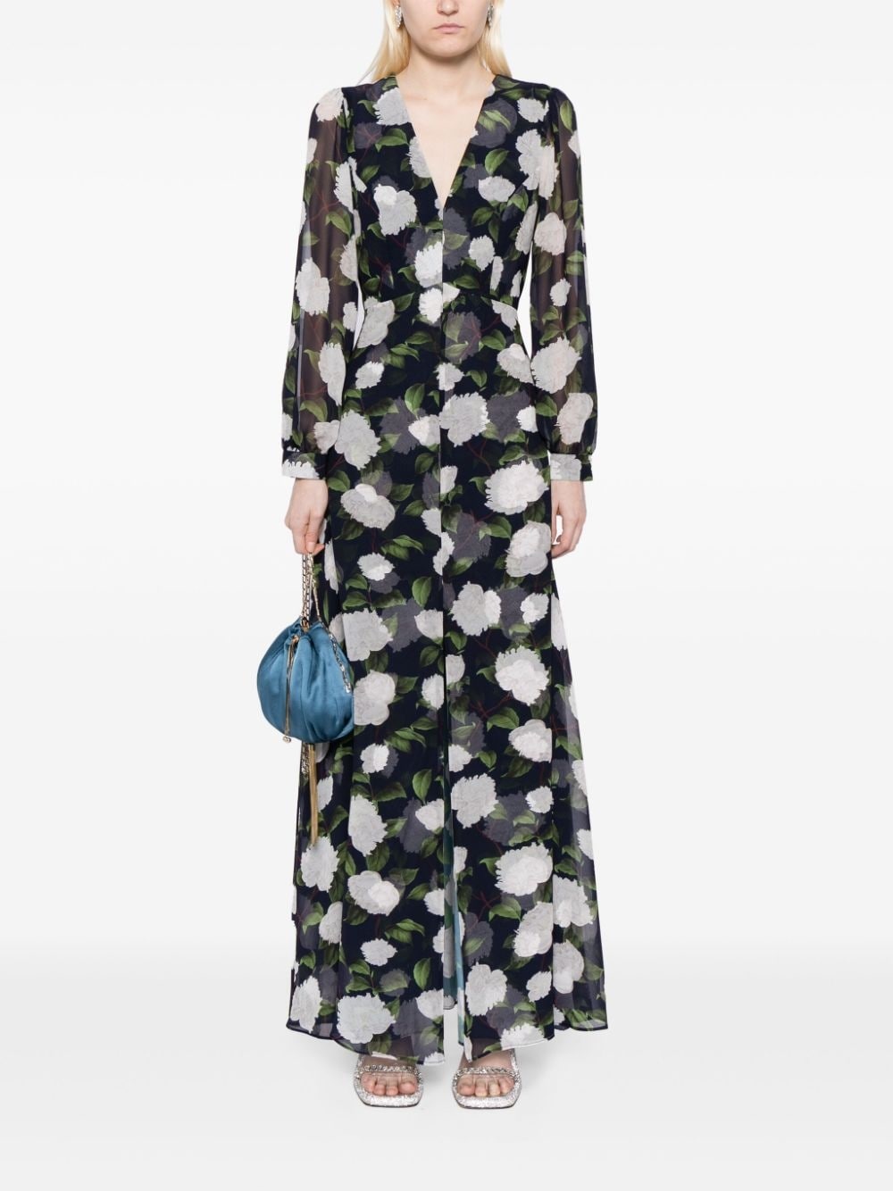 Penny floral-print gown - 2