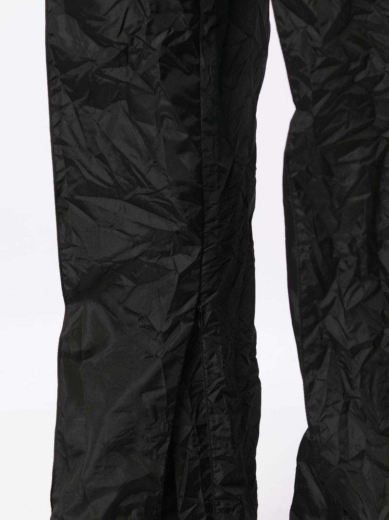crease-effect straight-leg trousers 5