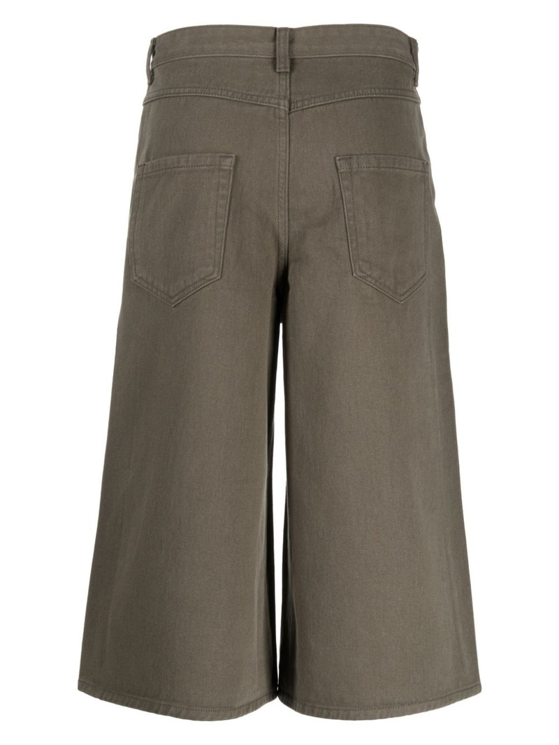 LOW CLASSIC high-rise wide-leg denim shorts outlook