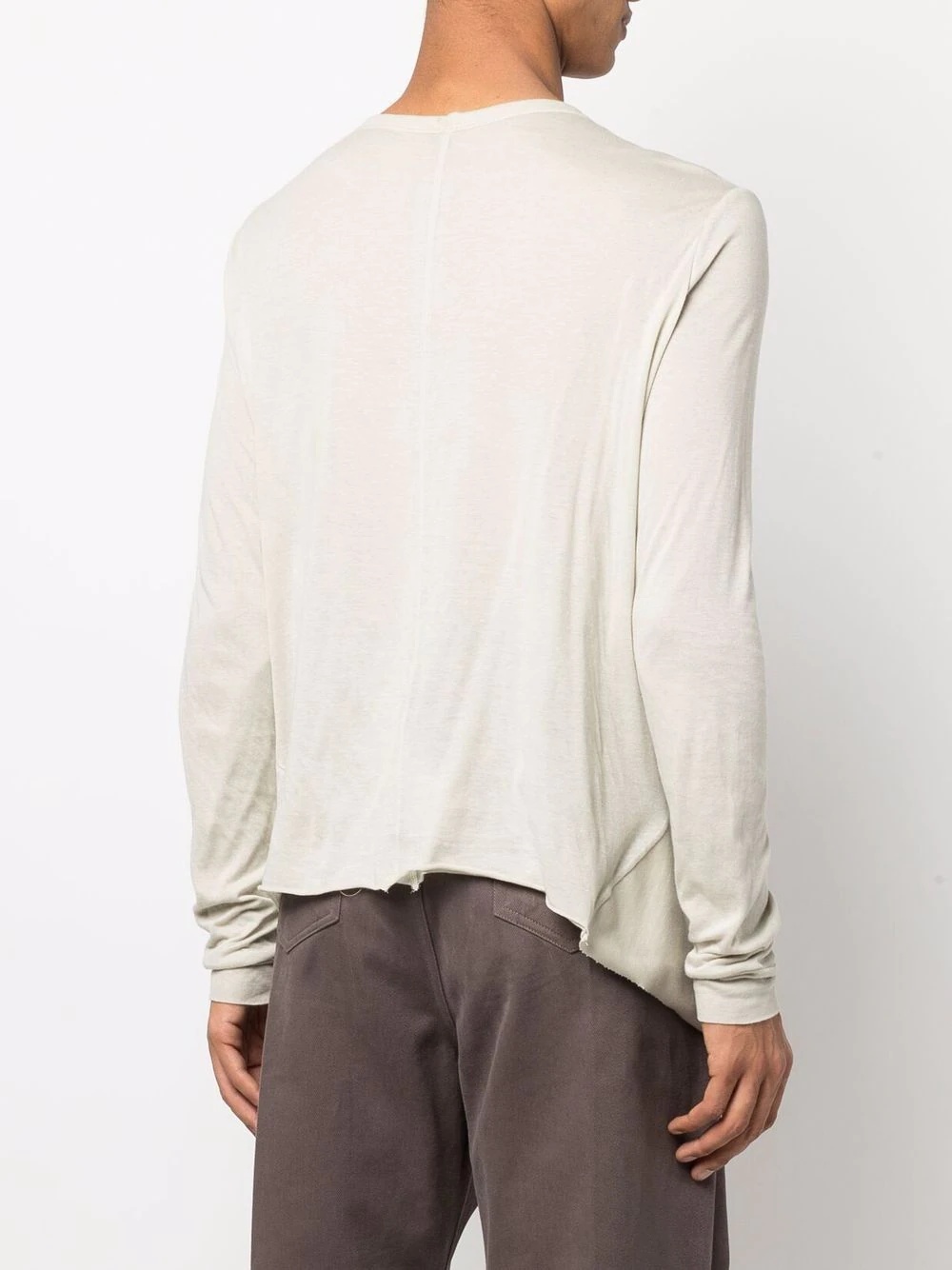 inhuman draped long-sleeve top - 4