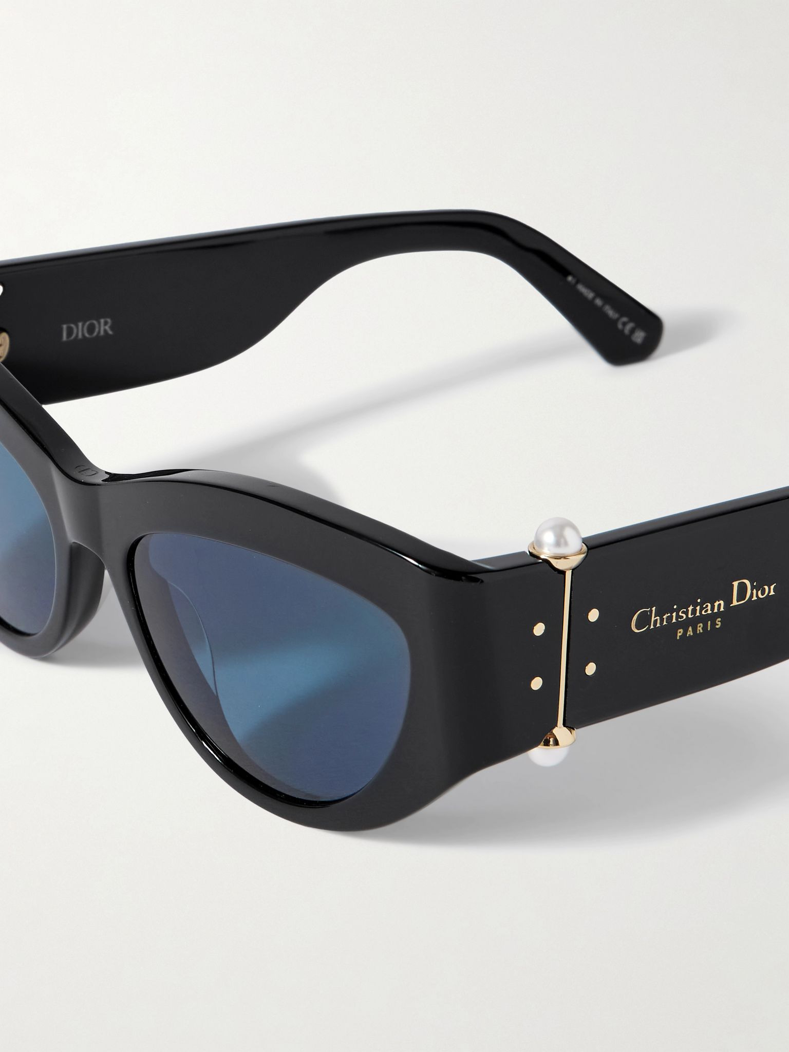 DiorTribales B1l oversized D-frame embellished acetate sunglasses Black - 4